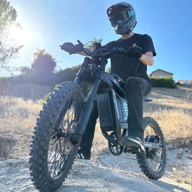 R19 ELECTRIC DIRT BIKE 72V 40AH 200KM MAX RANGE STRONG POWER ELECTRIC BICYCLE