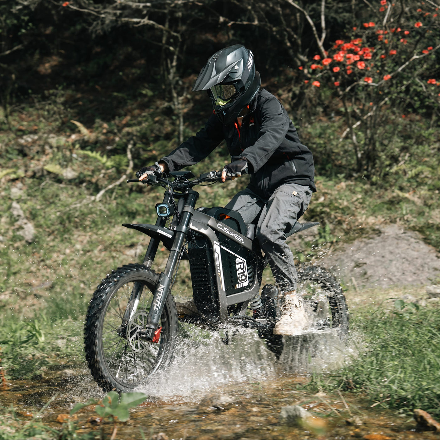 R19 ELECTRIC DIRT BIKE 72V 40AH 200KM MAX RANGE STRONG POWER ELECTRIC BICYCLE